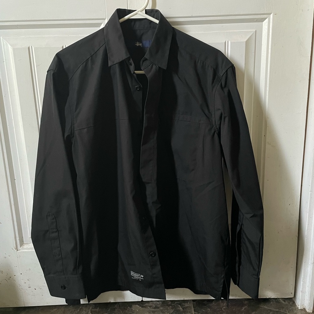 STUSSY | Black Button Up Shirt